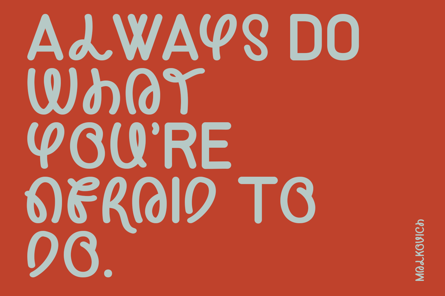 Malkovich - Unique Font - Image 2