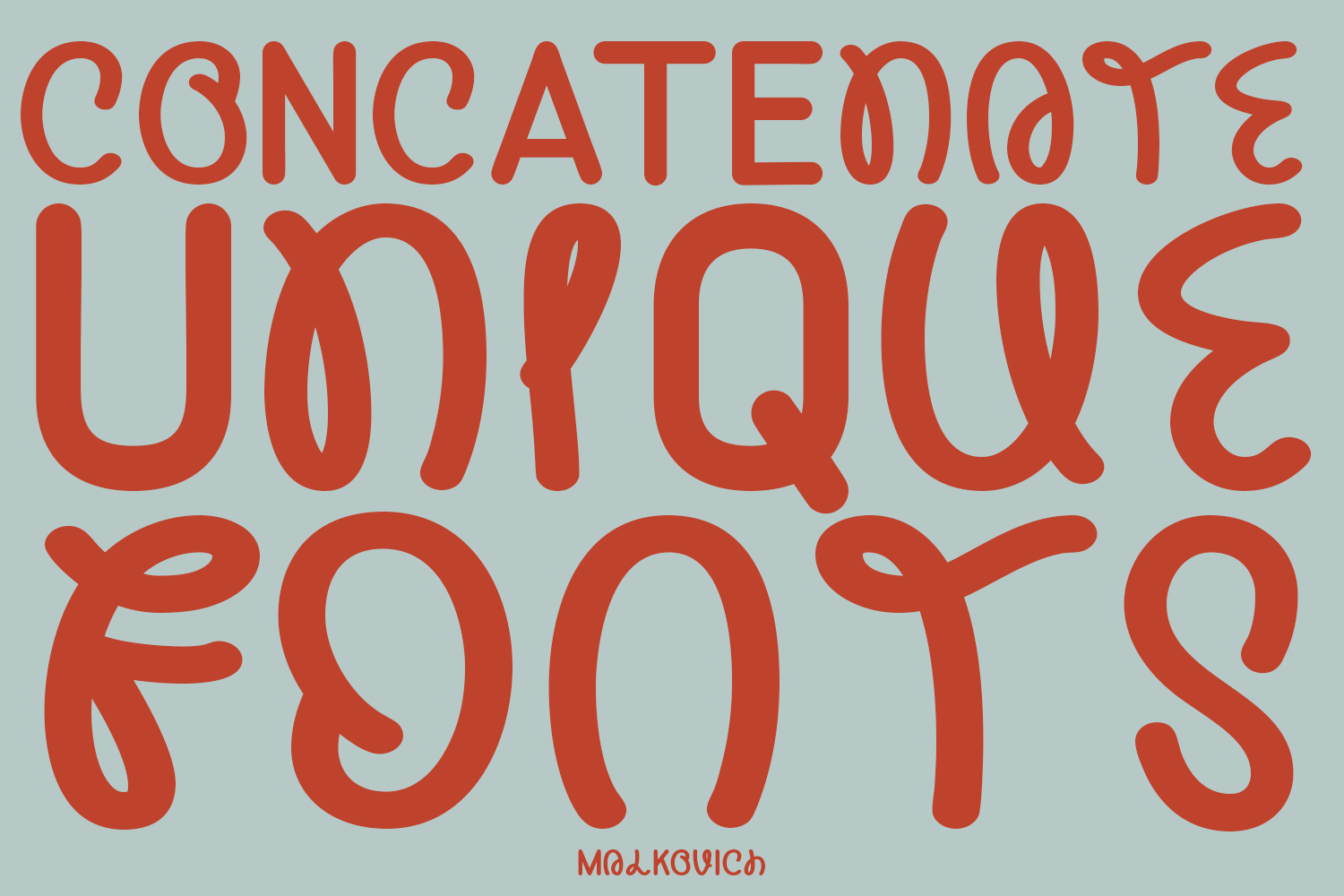 Malkovich - Unique Font - Image 8