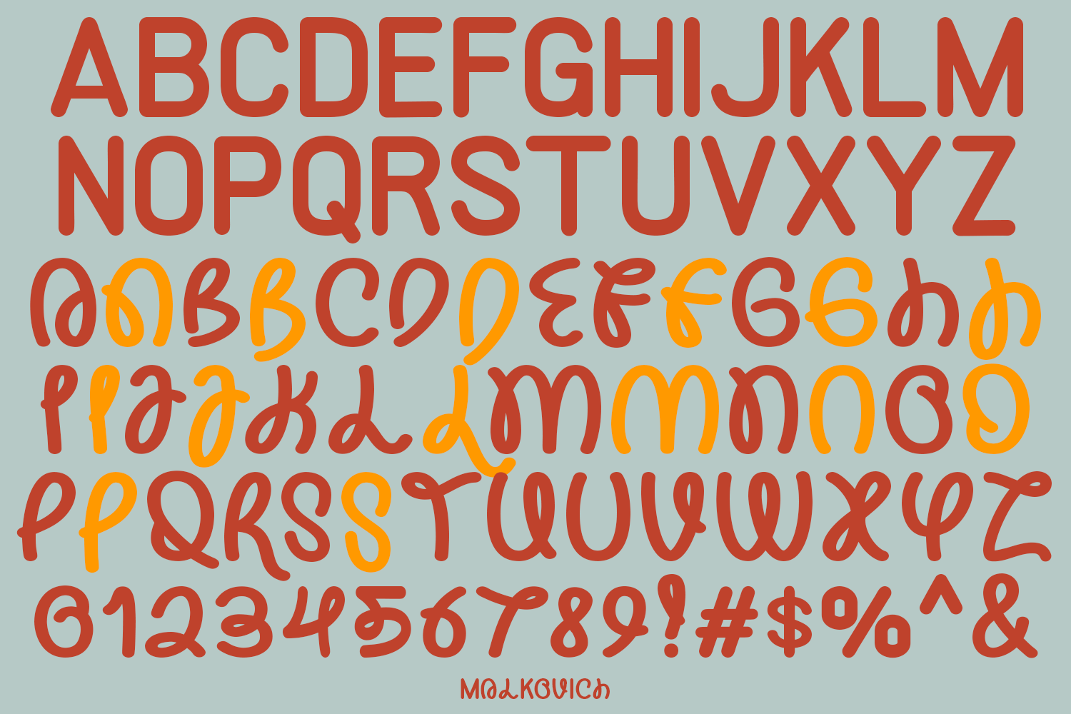Malkovich - Unique Font - Image 6