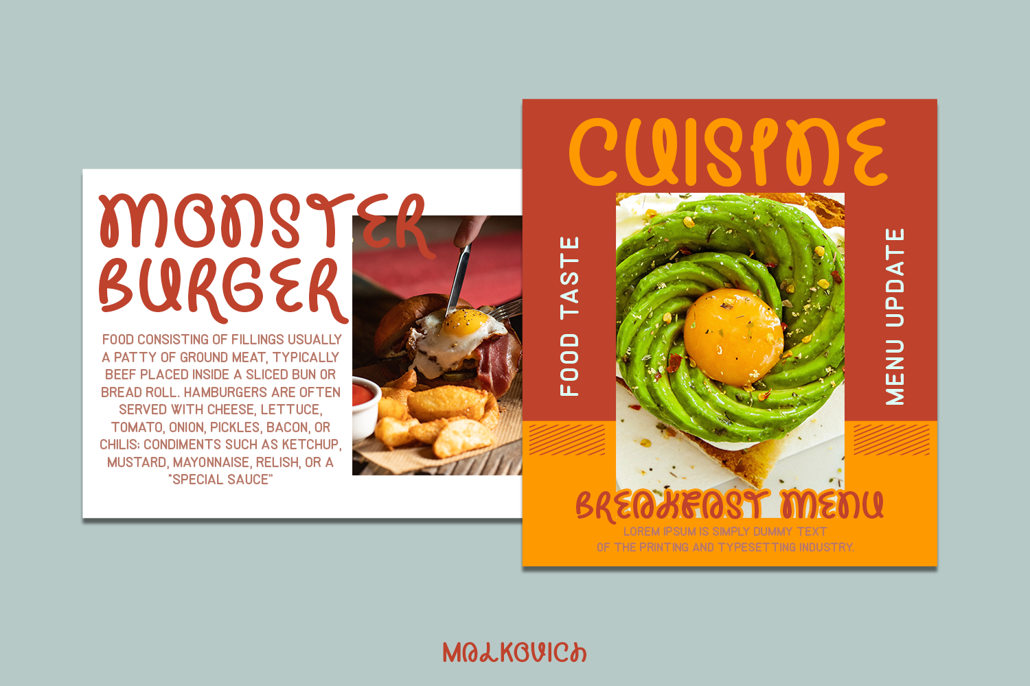 Malkovich - Unique Font - Image 5