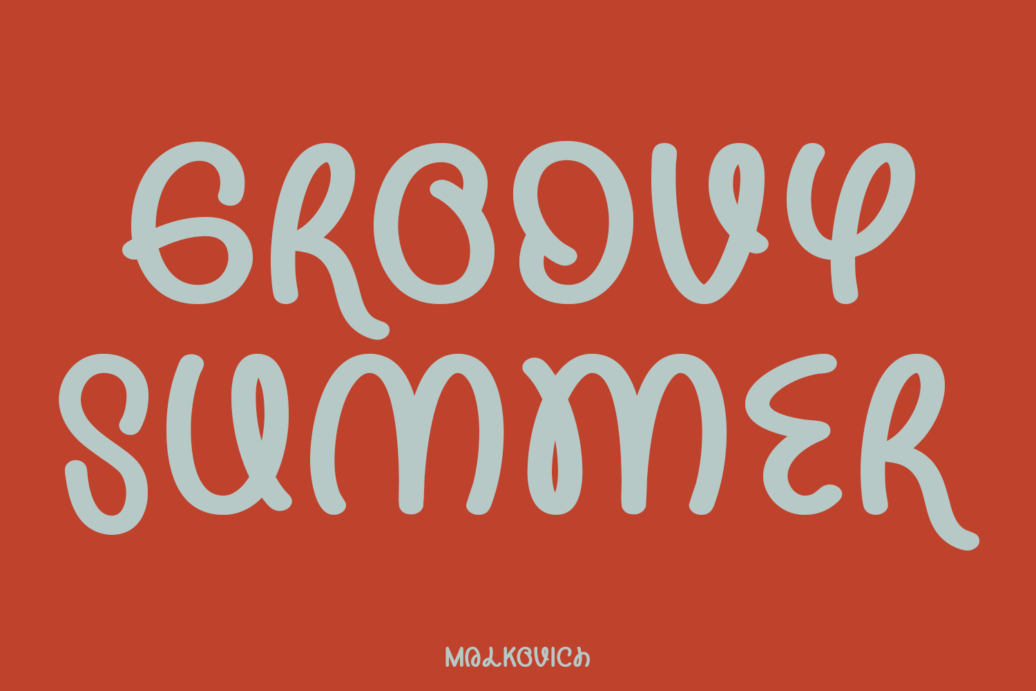 Malkovich - Unique Font - Image 3