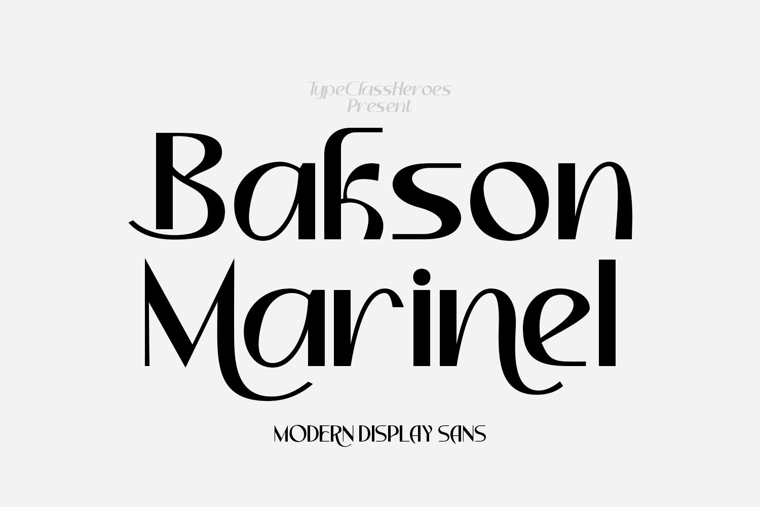 Bakson Marinel - Modern Display Sans