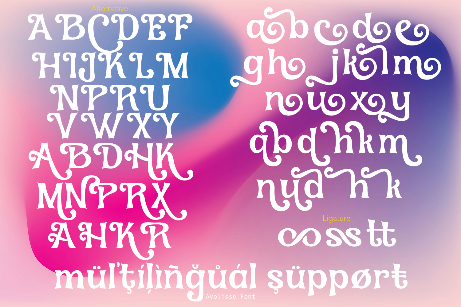 Avolisse Classic Font - Image 10