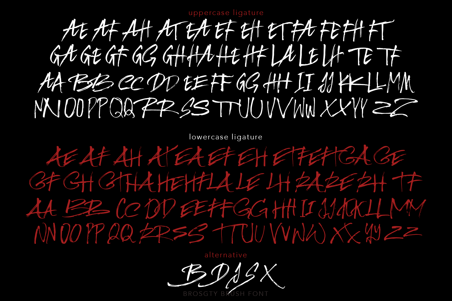 Brosgty Brush Font - Image 7