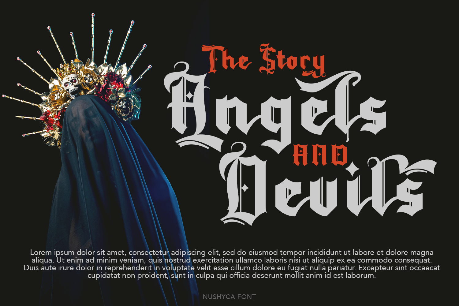 Nushyca Blackletter Font - Image 10