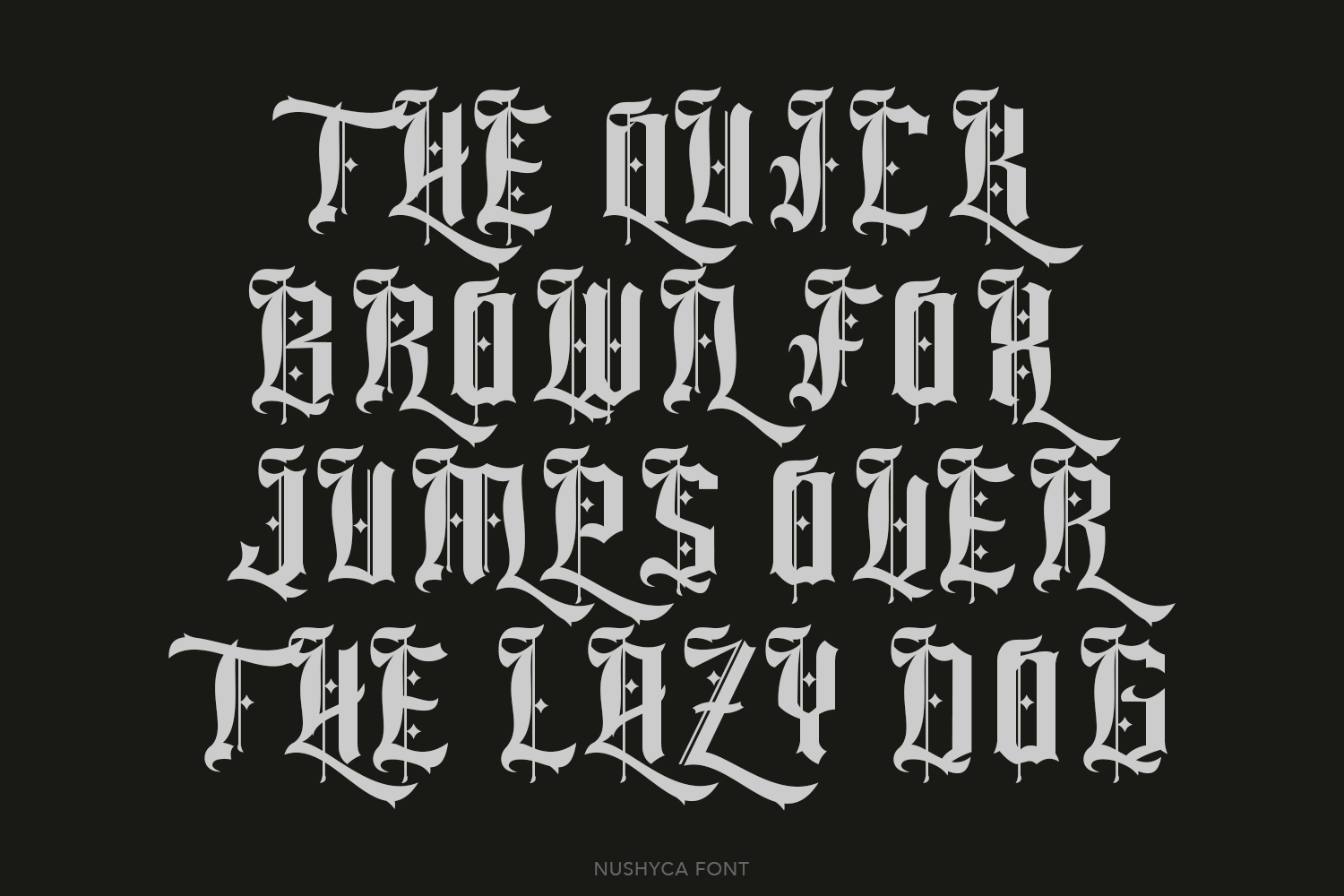 Nushyca Blackletter Font - Image 13