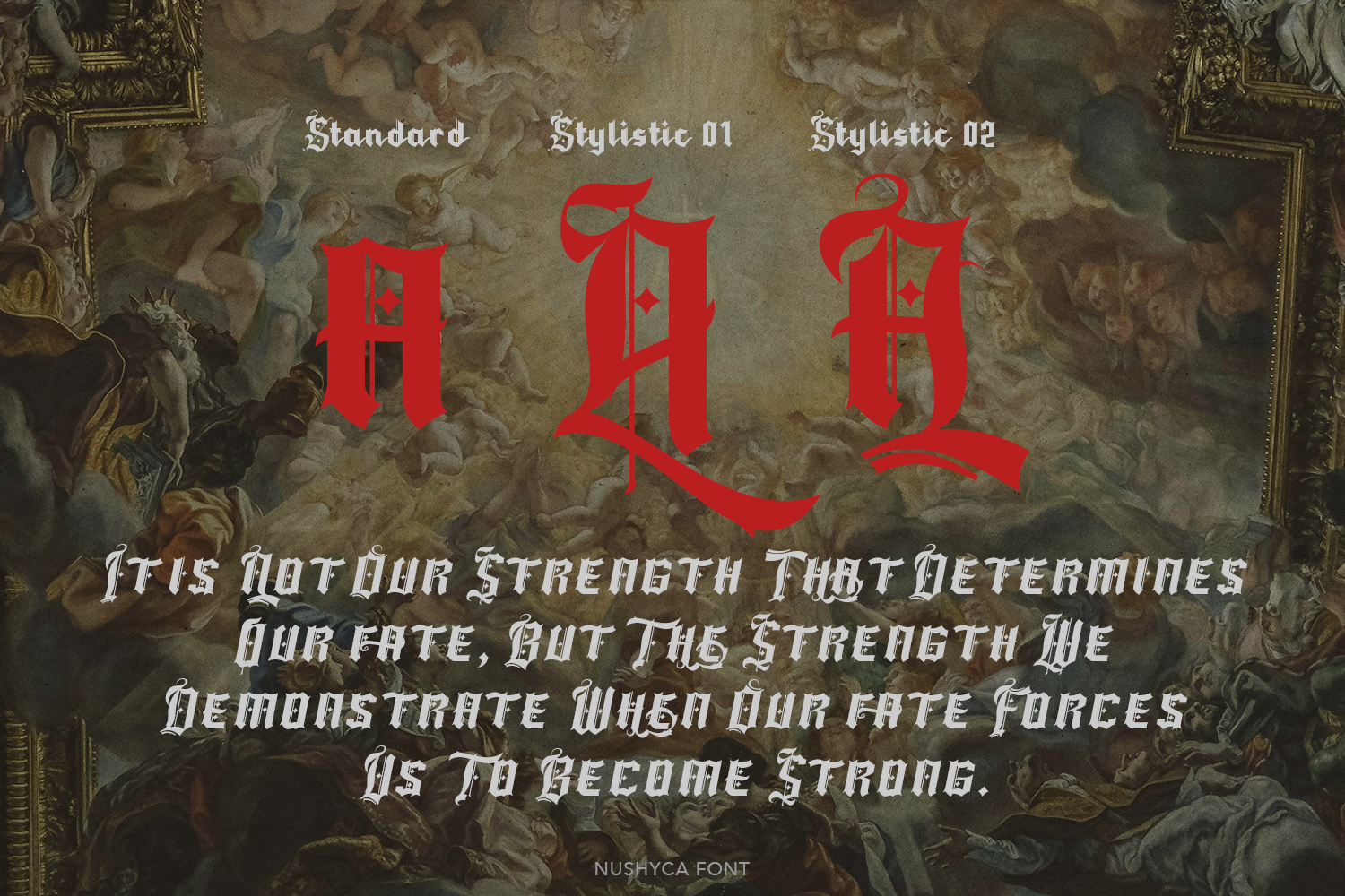 Nushyca Blackletter Font - Image 3