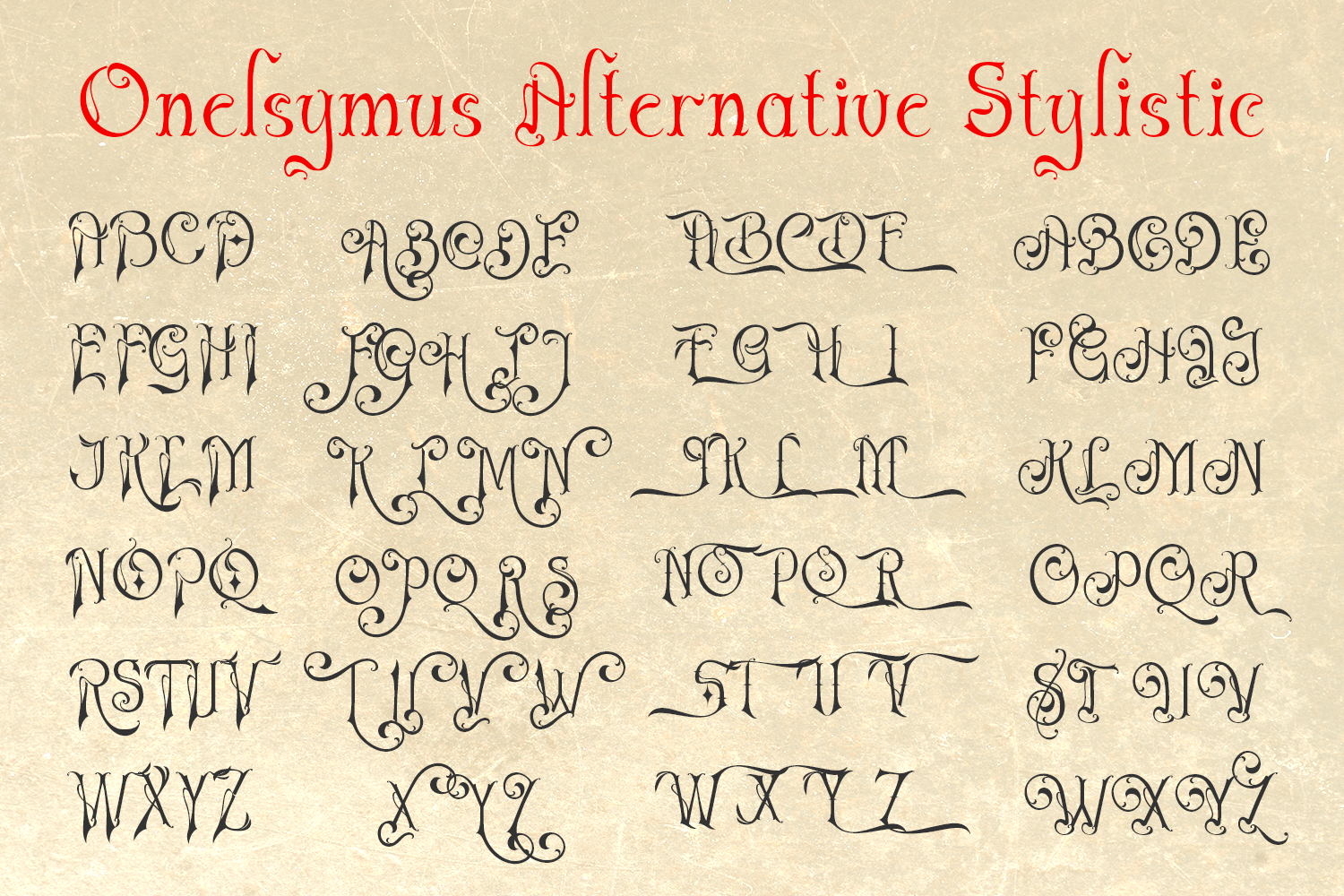 Onelsymus - Vintage Display Font - Image 7