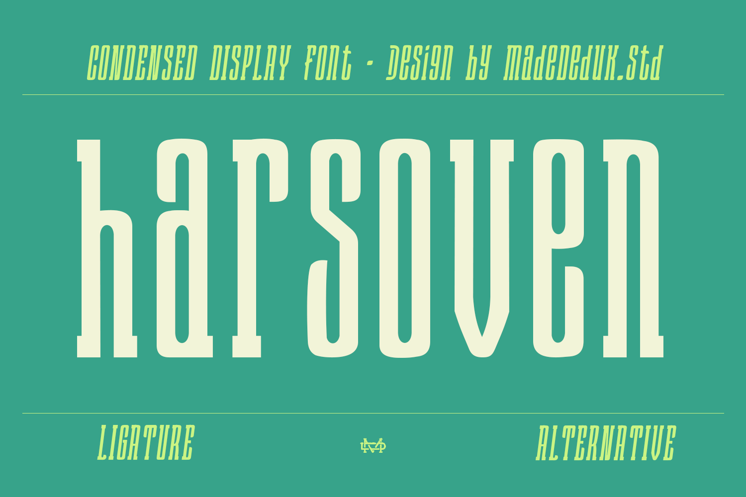 Harsoven Condensed Font