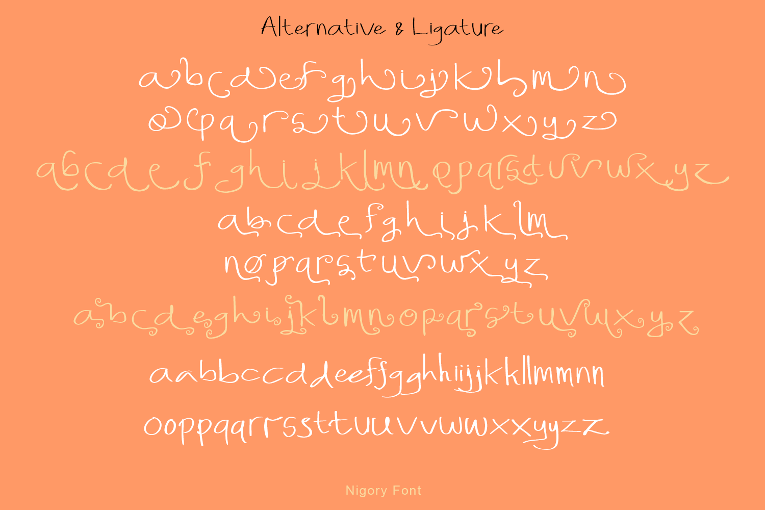 Nigory Handwritten Font - Image 9