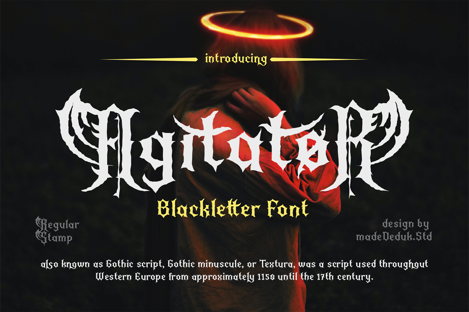 Agitator Blackletter Font