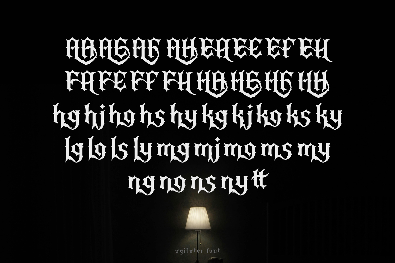 Agitator Blackletter Font - Image 10