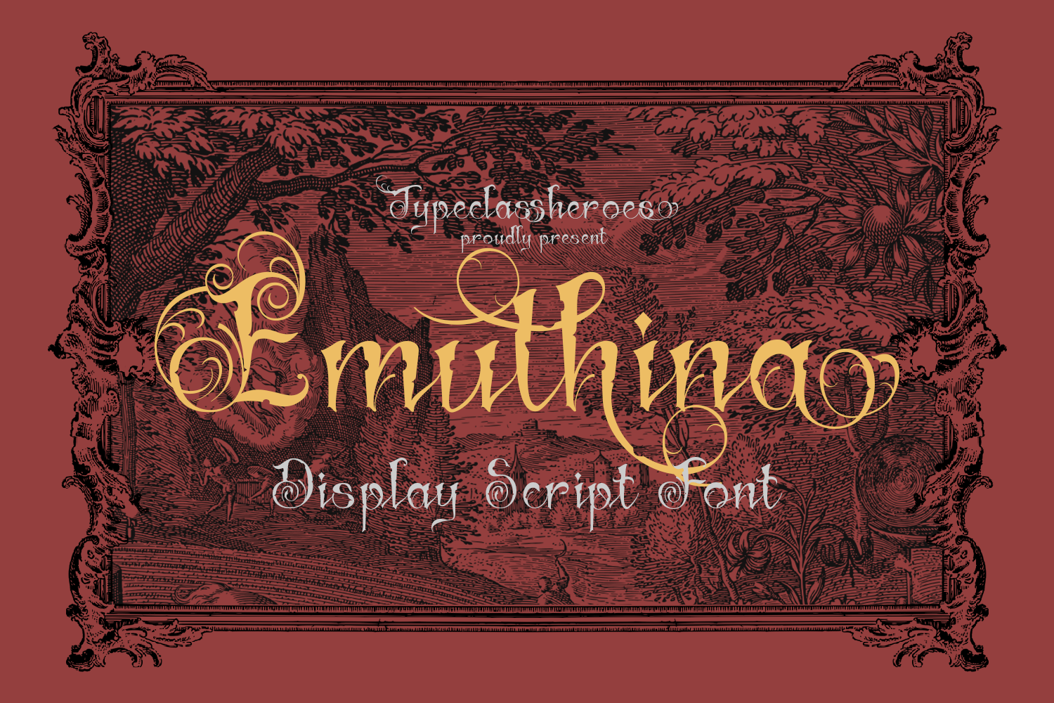 Emuthina Decorative Font