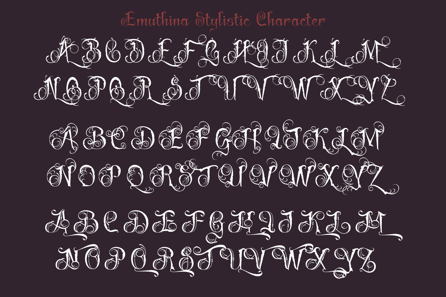 Emuthina Decorative Font - Image 5