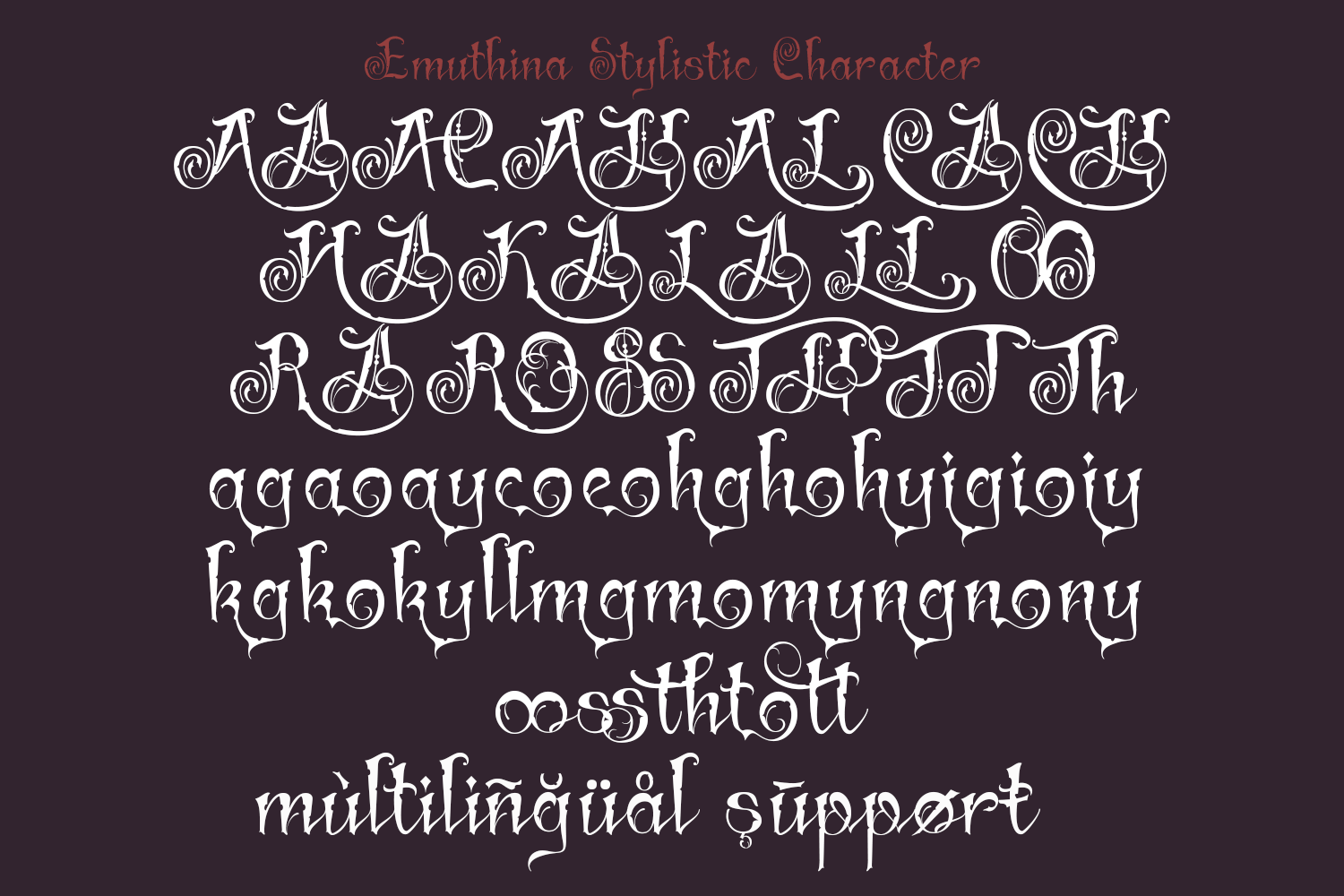 Emuthina Decorative Font - Image 9