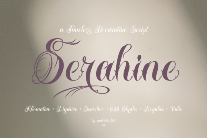Serahine Decorative Script