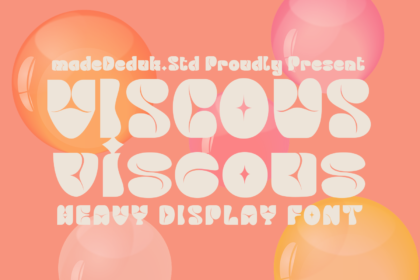 Viscous Heavy Display Font