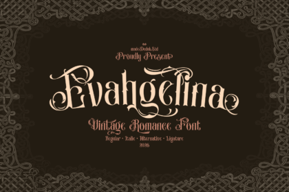 Evahgelina Vintage Romance Font