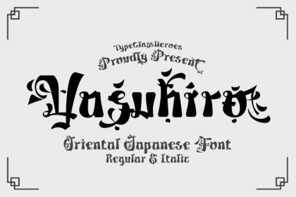 Yasuhiro - Oriental Japanese Font