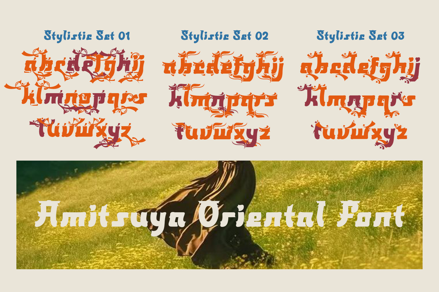 Amitsuya - Oriental Japanese Font - Image 8