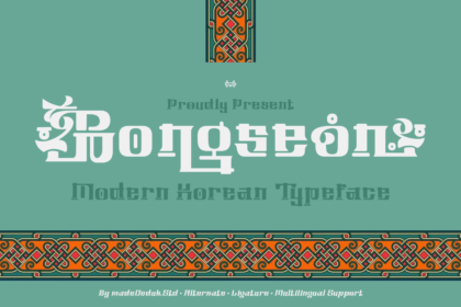 Bongseon - Modern Korean Font