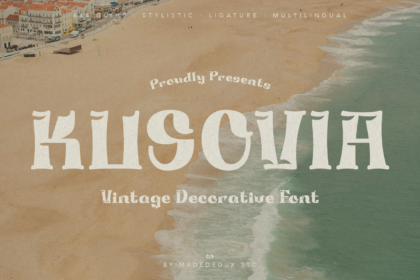 Kusovia - Vintage Decorative Font