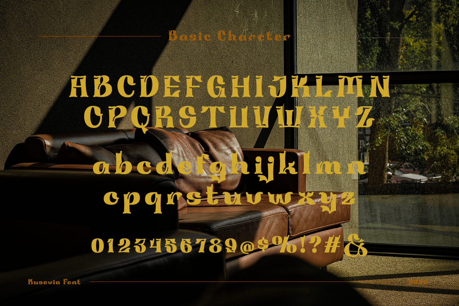 Kusovia - Vintage Decorative Font - Image 7