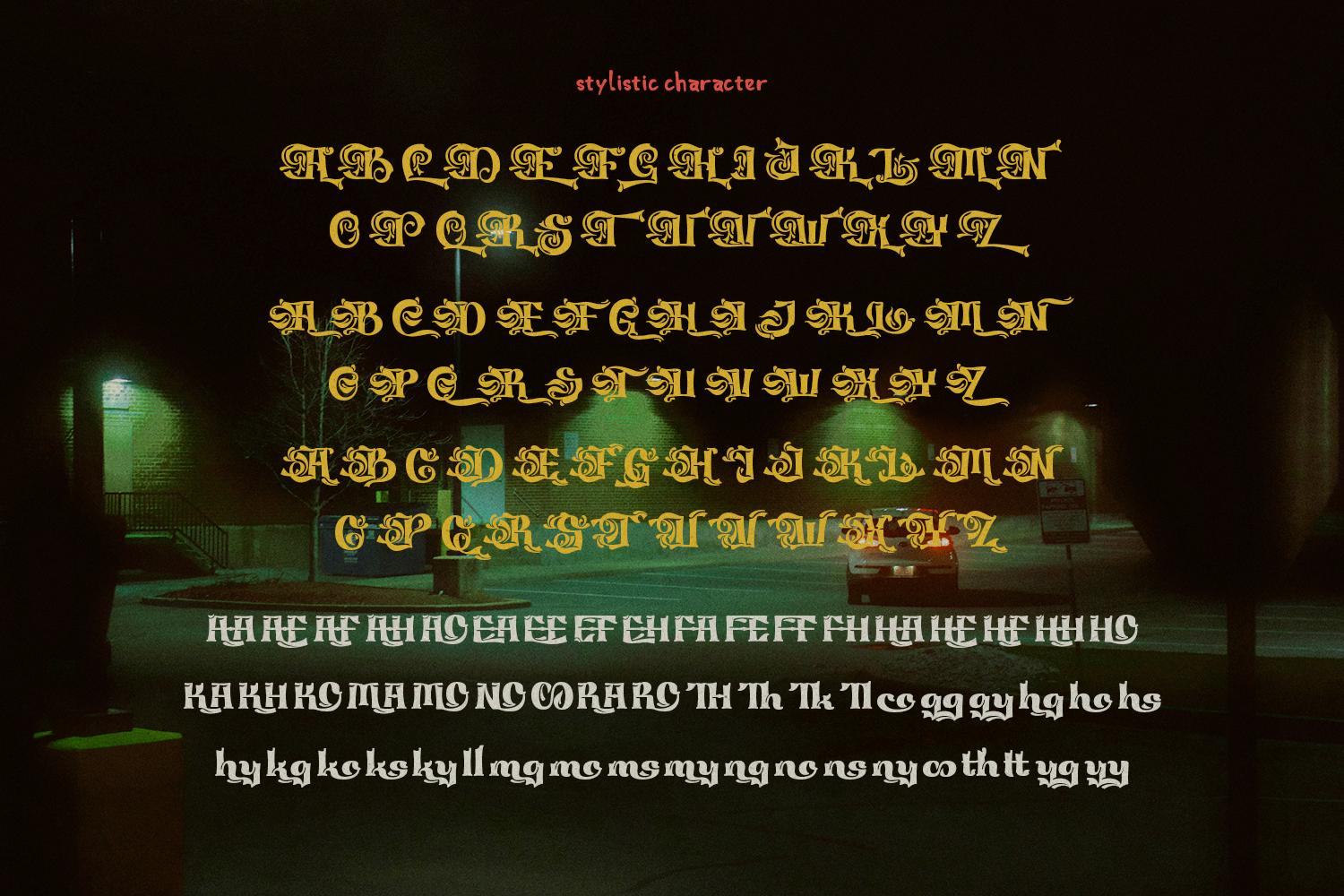 Kusovia - Vintage Decorative Font - Image 9