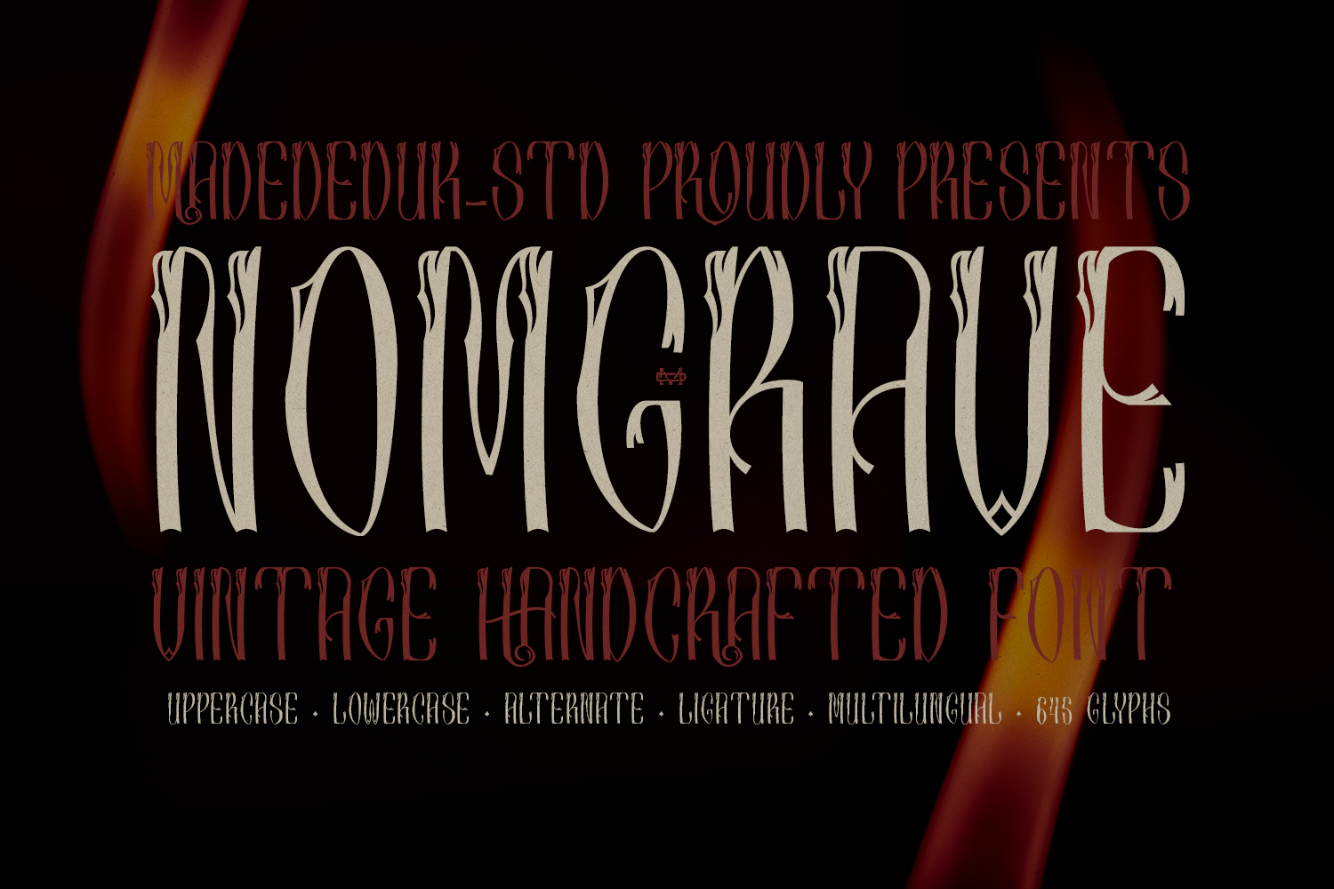 Nomgrave - Vintage Handcrafted Font