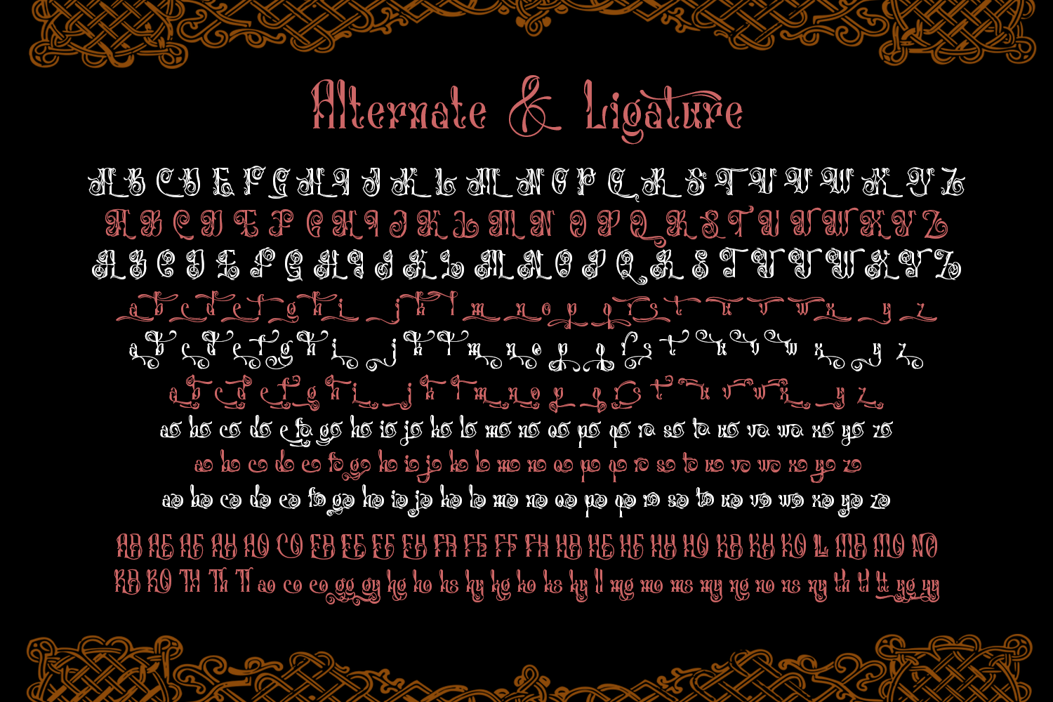 Glorivane - Victorian Display Font - Image 8